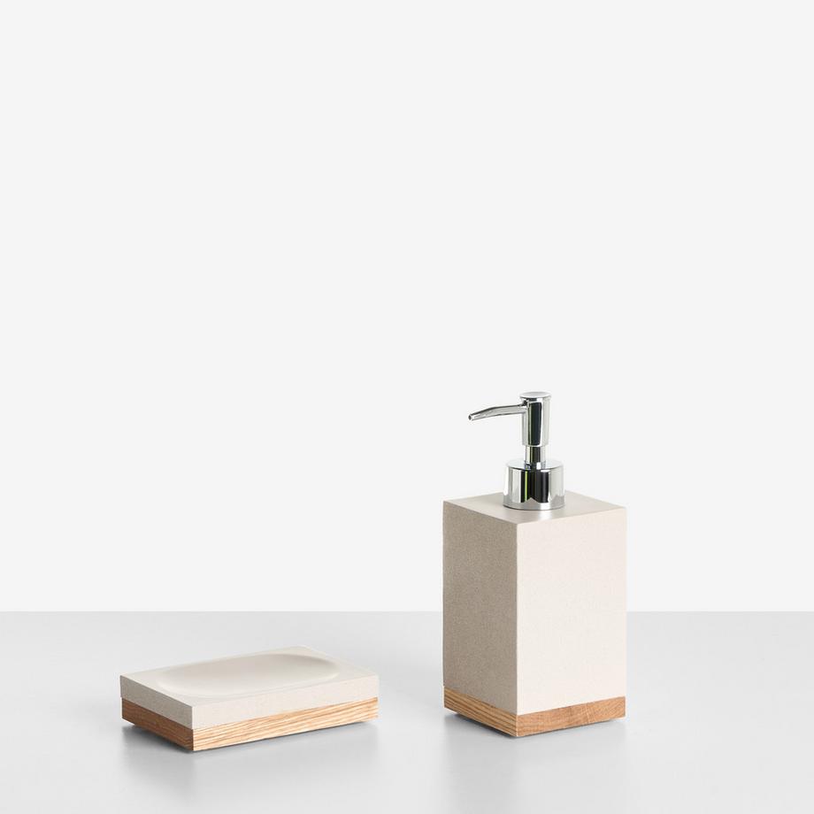 Beliani Set de 5 accessoires de salle de bain en Polyrésine Moderne TAPICHE  