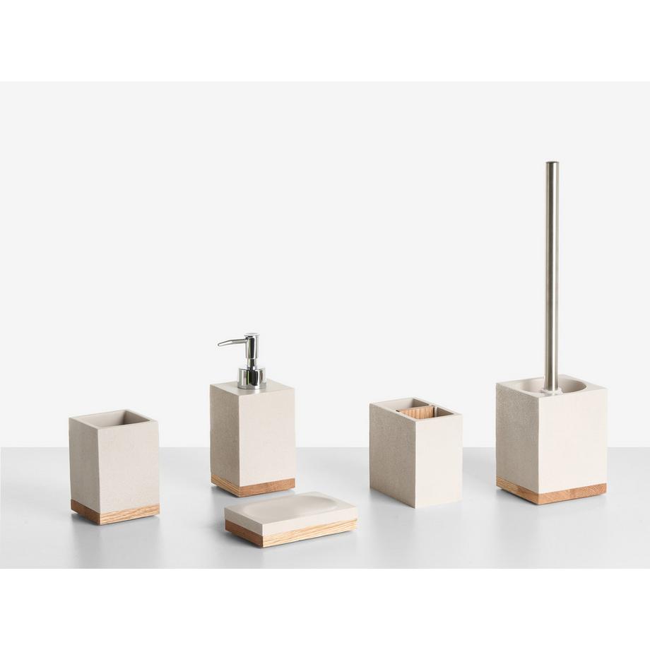 Set de 5 accessoires de salle de bain en Polyrésine Moderne TAPICHE