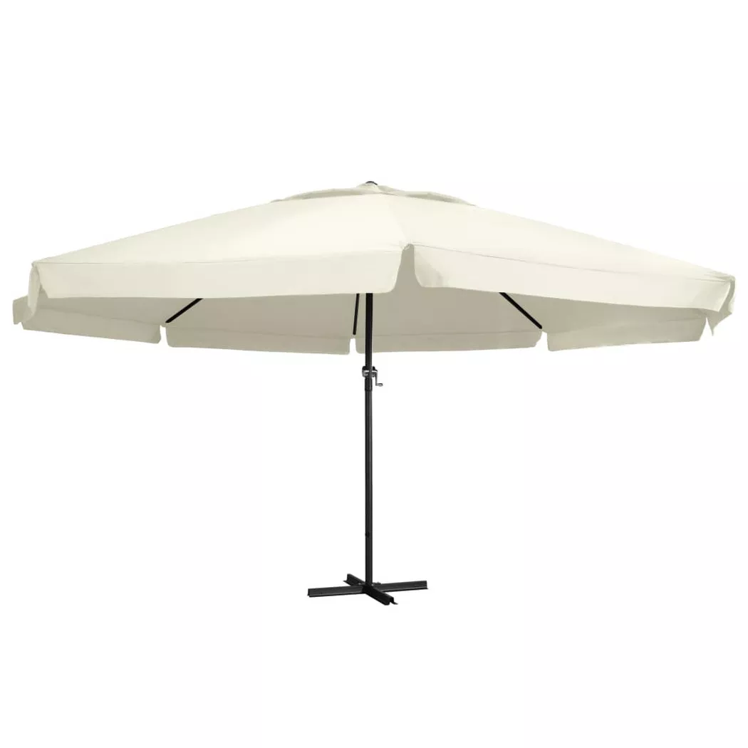 VidaXL - ombrellone da giardino, One Size, Blanco