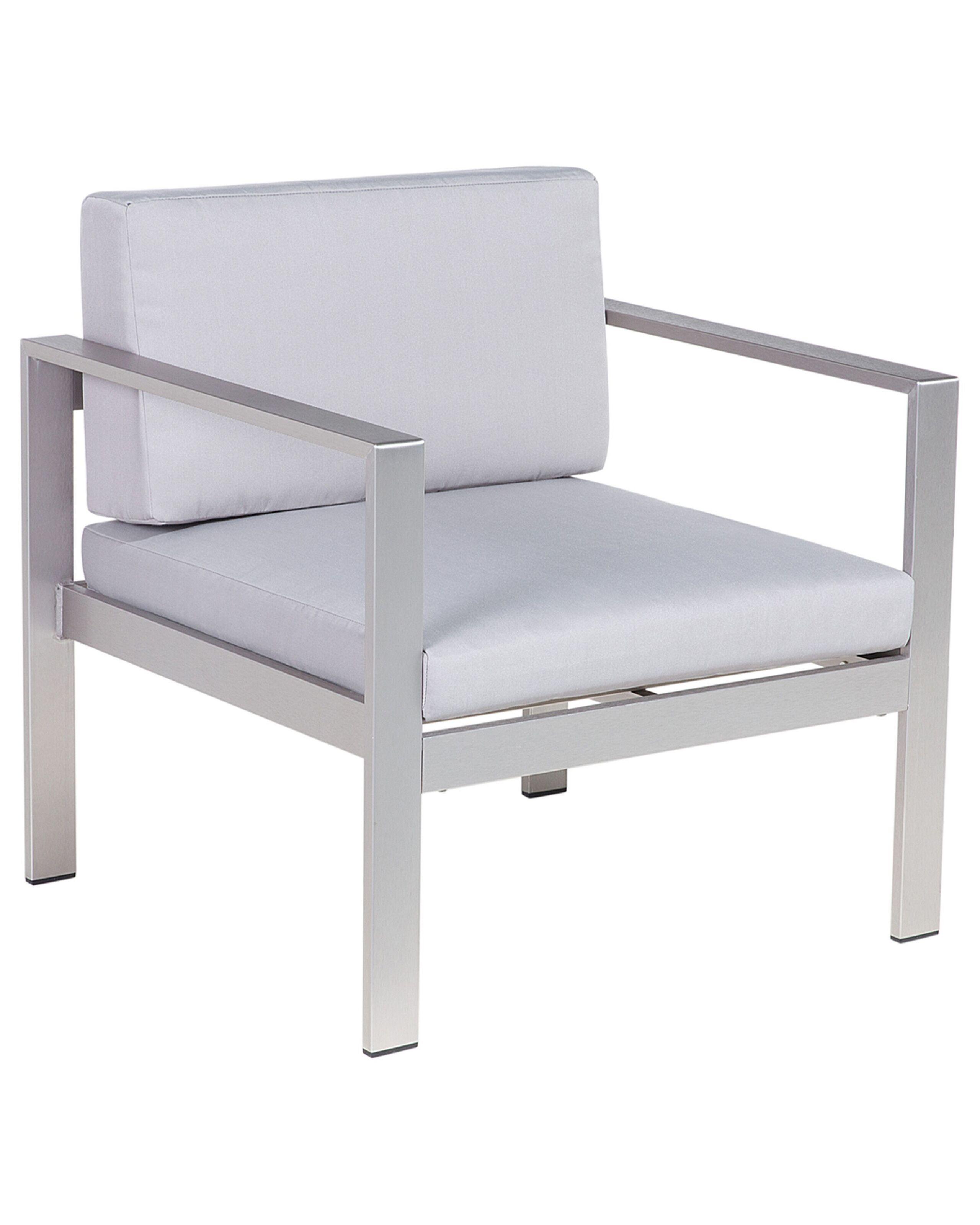 Beliani Chaise de jardin en Aluminium Industriel SALERNO  