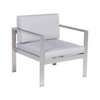 Beliani Chaise de jardin en Aluminium Industriel SALERNO  