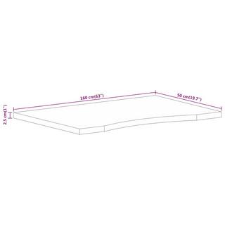 VidaXL Schreibtischplatte mangoholz  