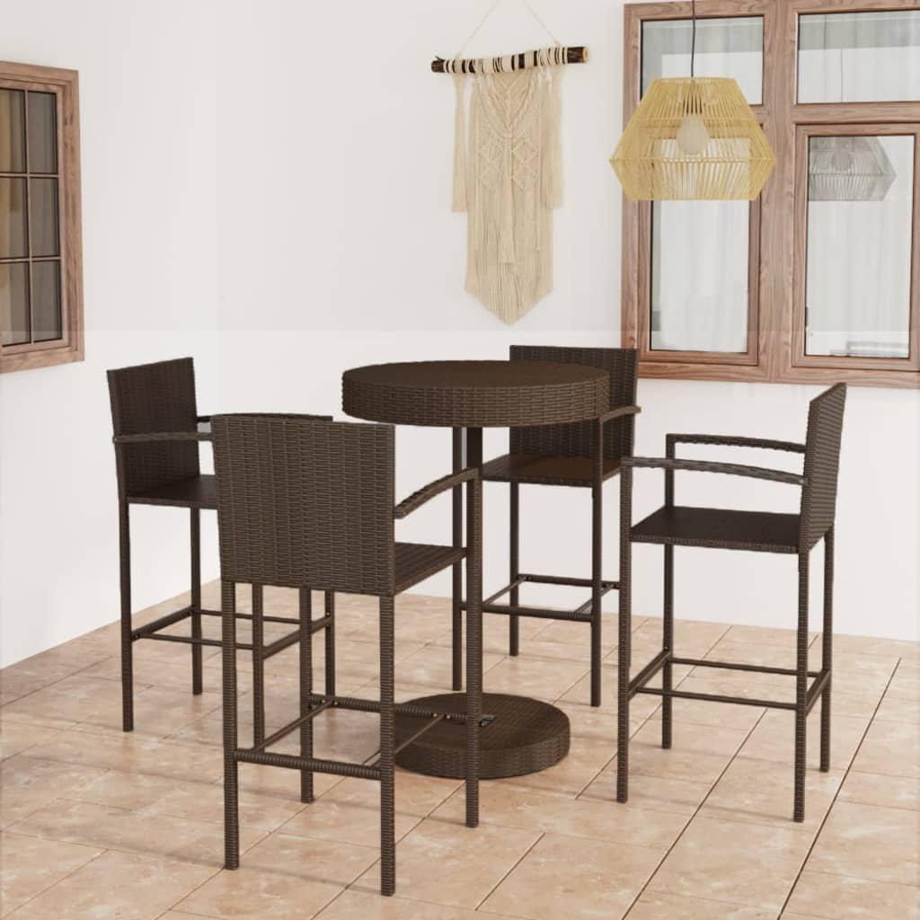 VidaXL Bar-set poly-rattan  