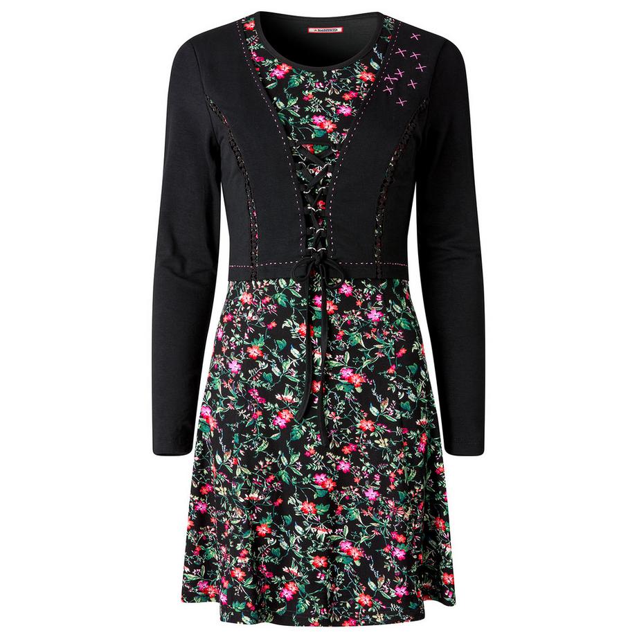 Joe Browns Jersey Tunika Blumenmuster Cardigan Effekt  