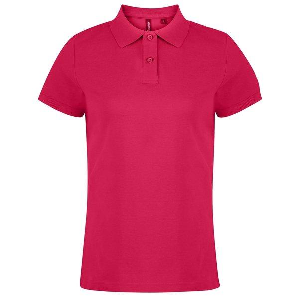 Image of Poloshirt, Kurzarm Damen Pink L