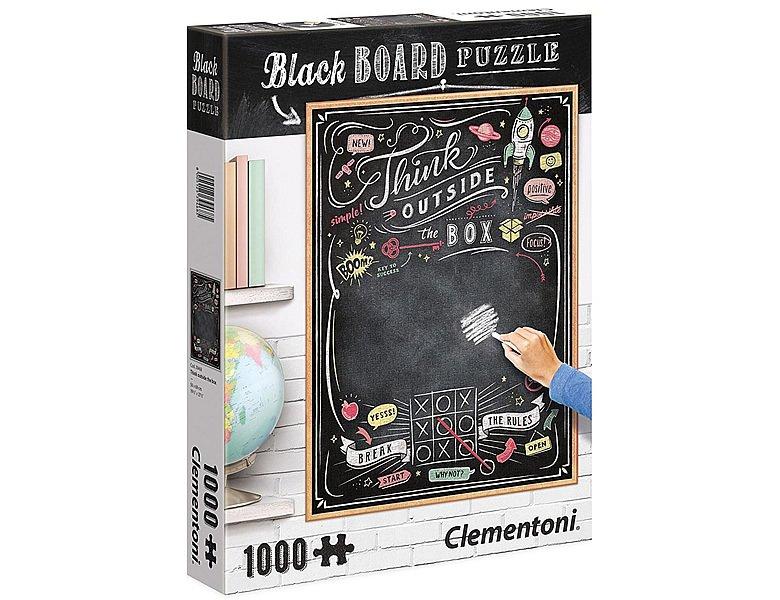 Clementoni  Puzzle Blackboard Think Outside the box (1000Teile) 