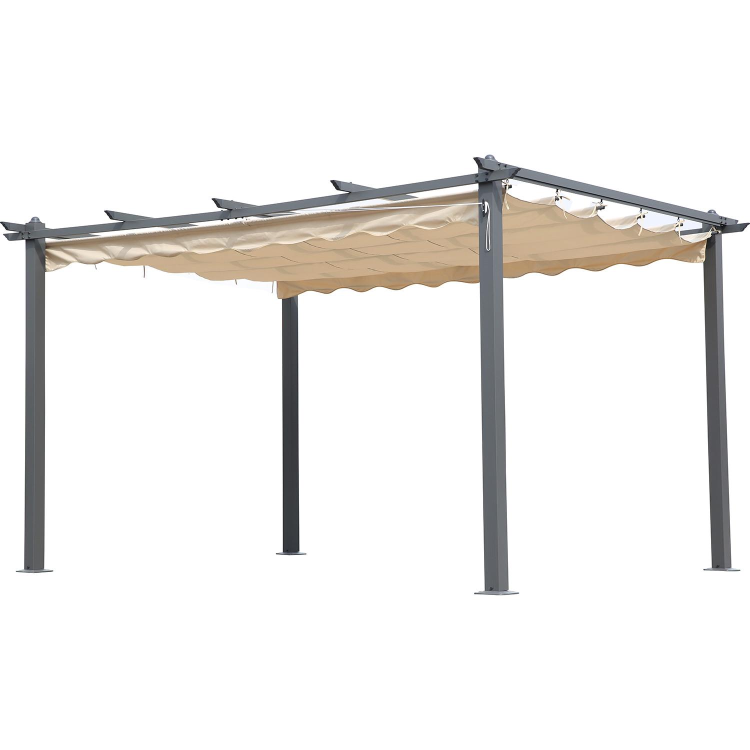 mutoni Gazebo da giardino Pecos beige 395x295  