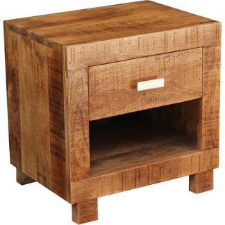 mutoni Table de nuit Quapra bois de manguier naturel 40  