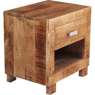 mutoni Table de nuit Quapra bois de manguier naturel 40  