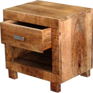 mutoni Table de nuit Quapra bois de manguier naturel 40  