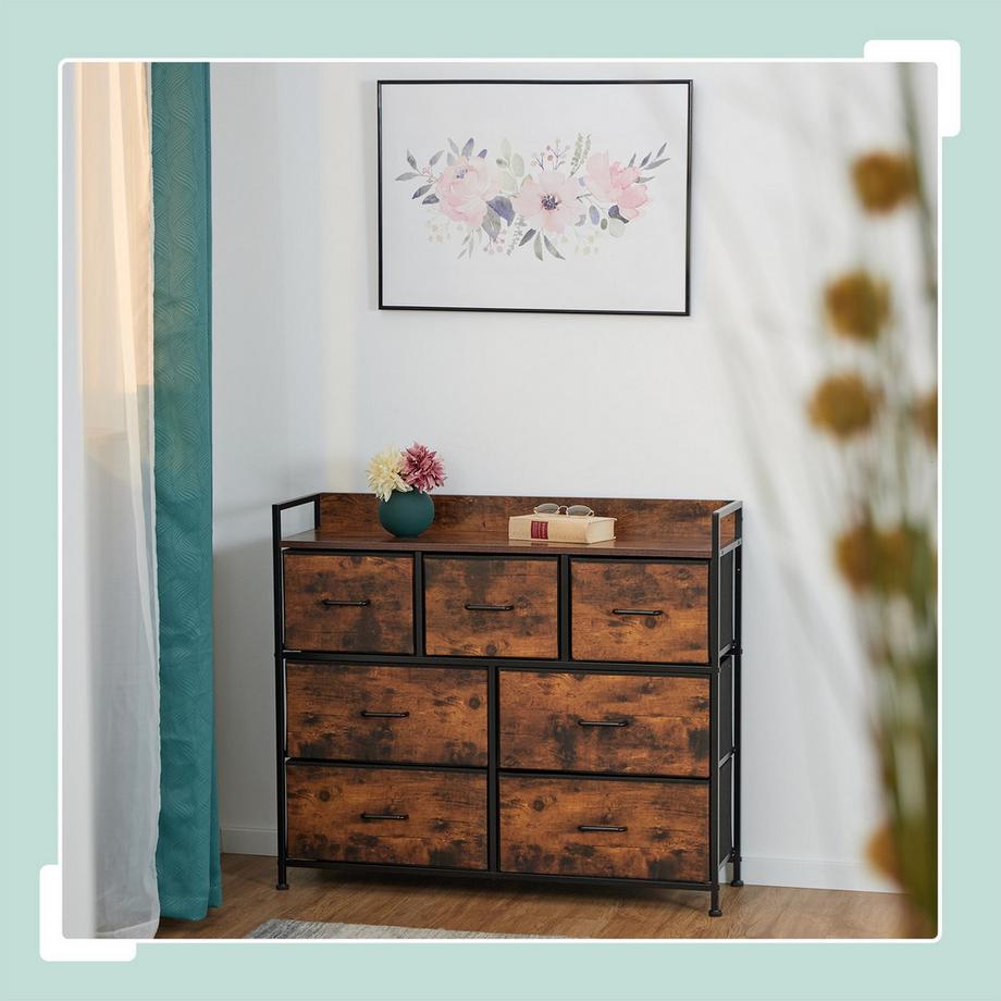 Northix Commode 7 tiroirs en tissu  
