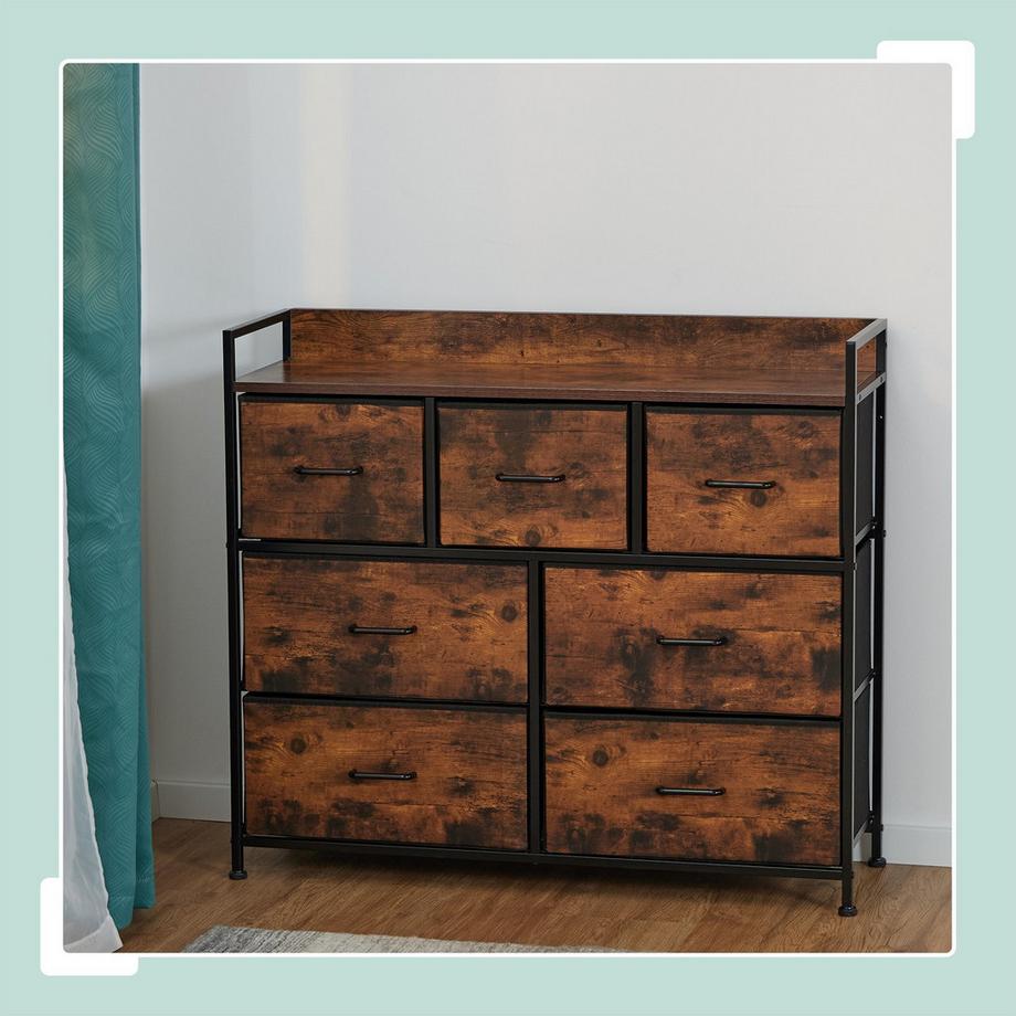 Northix Commode 7 tiroirs en tissu  