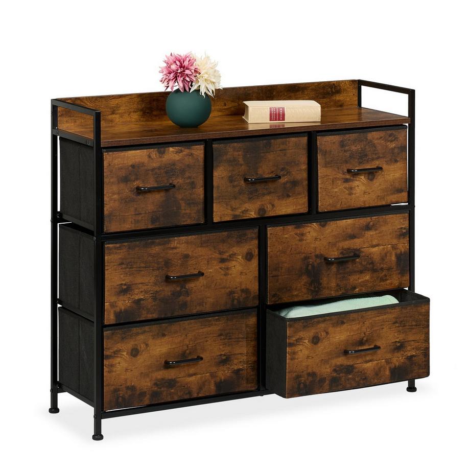 Commode 7 tiroirs en tissu
