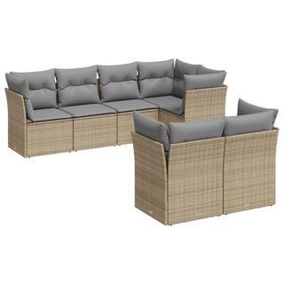 VidaXL set divano da giardino Polirattan  