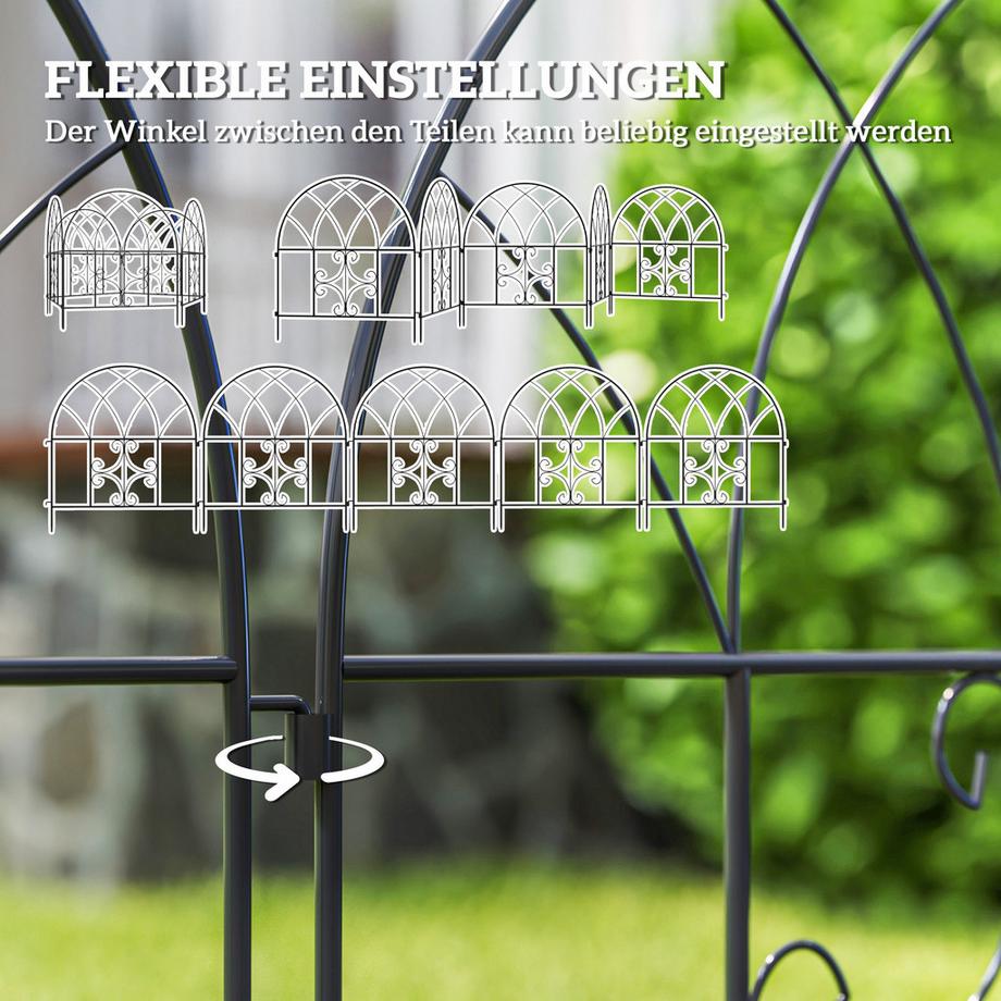 Outsunny  Clôture de jardin 