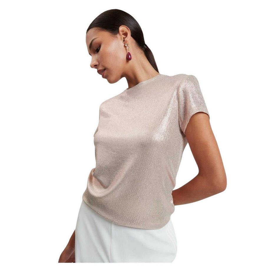 TED BAKER T-Shirt Cintré à Motif Métallisé  