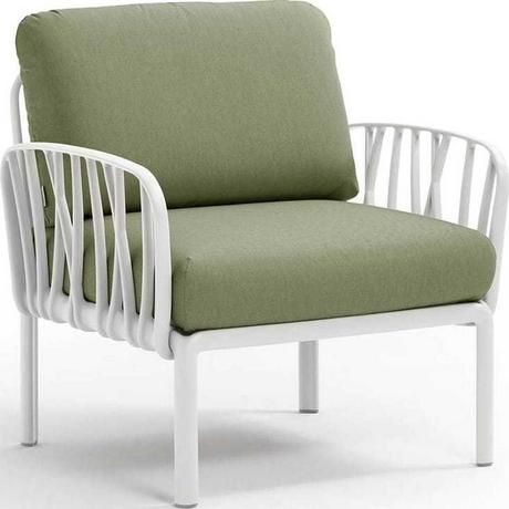 NARDI outdoor Fauteuil de jardin Komodo blanc vert  