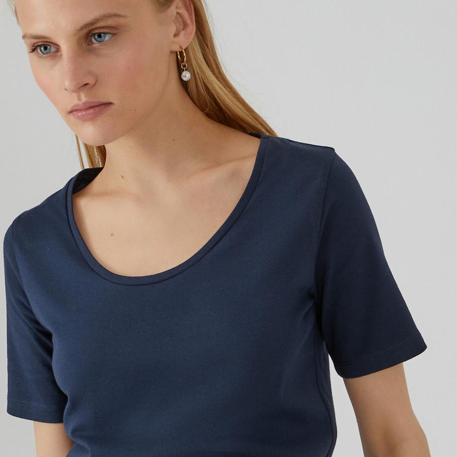 La Redoute Collections T-shirt girocollo maniche corte  
