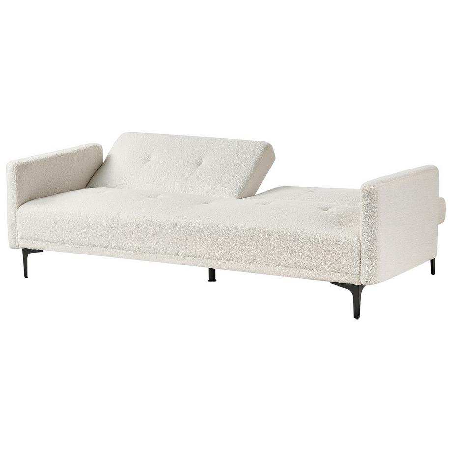 Beliani Schlafsofa aus Bouclé Skandinavisch LUCAN  