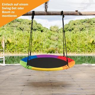 Northix Balançoire nid balançoire de jardin balançoire d'extérieur pour enfants jusqu'à 150 kg colorée  