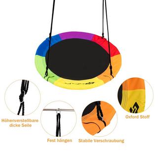 Northix Balançoire nid balançoire de jardin balançoire d'extérieur pour enfants jusqu'à 150 kg colorée  