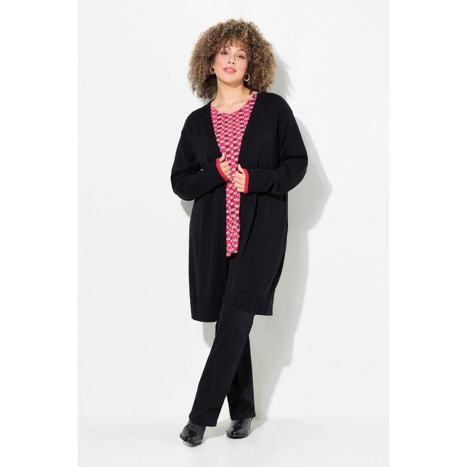 Ulla Popken Lebkuchenmann Offene Strickjacke  