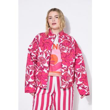 Giacca trapuntata dal taglio oversize con stampa allover