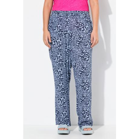 Ulla Popken Pantaloni Rose Gamba Larga Vita Elastica Crêpe  