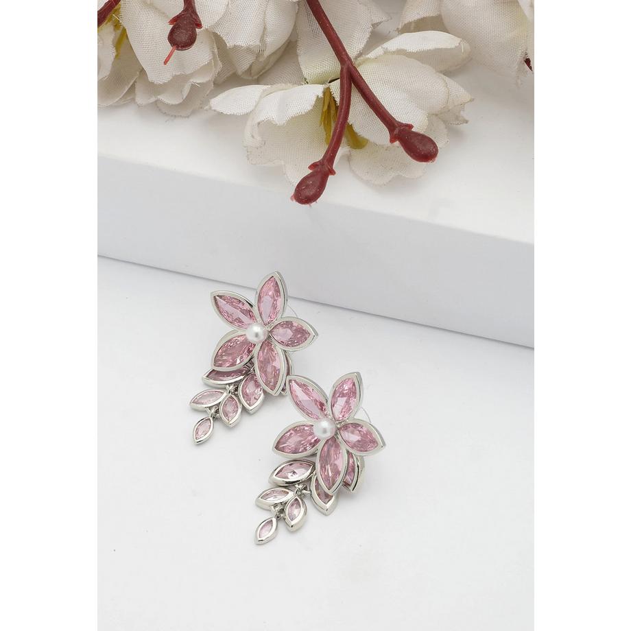 AVANT-GARDE PARIS  Perlmutt-Florale Kaskaden-Ohrringe 