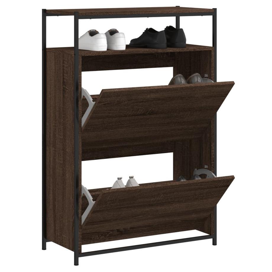 VidaXL Armoire à chaussures bois d'ingénierie  