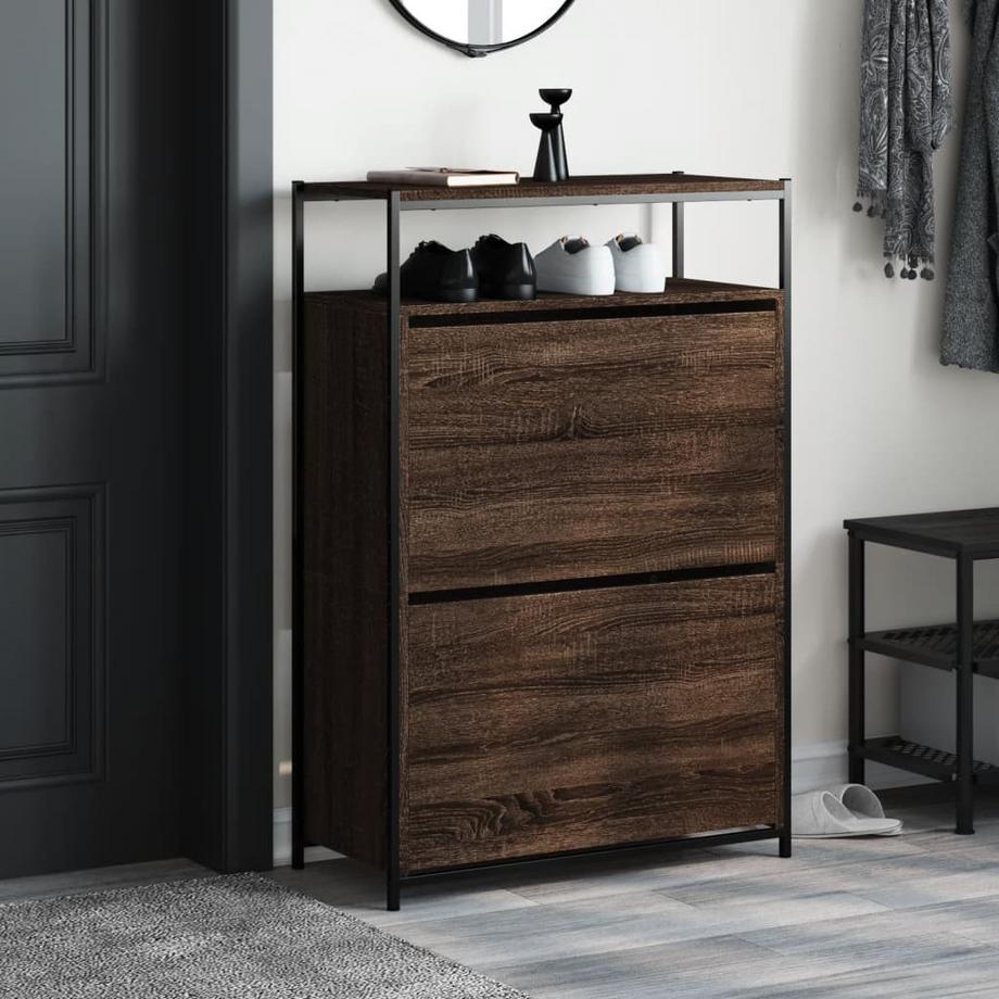 VidaXL Armoire à chaussures bois d'ingénierie  