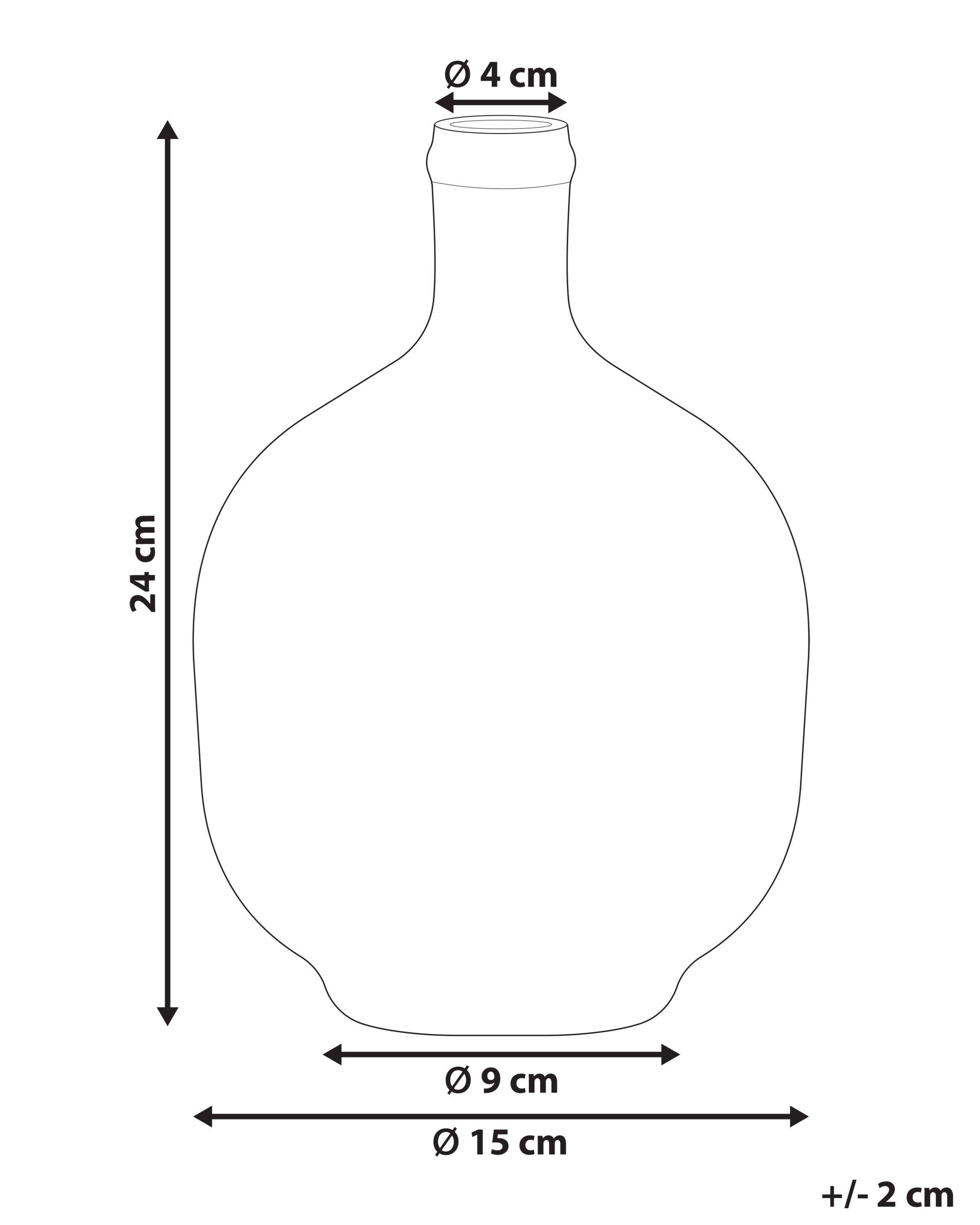 Beliani Vaso decorativo en Vetro Mediterraneo PARATHA  