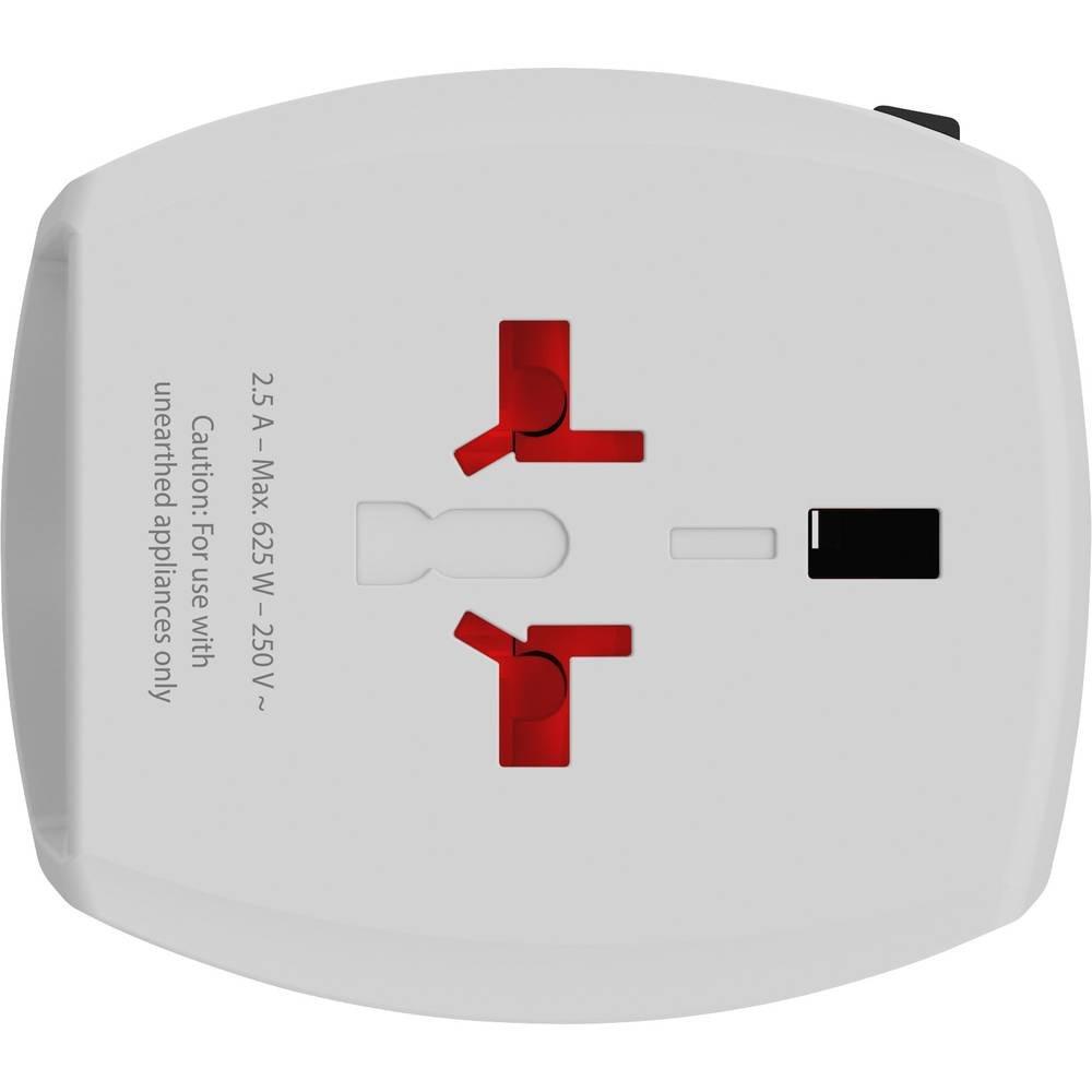 SKROSS  2-Pol Weltreiseadapter mit 4 x USB Anschlüssen 