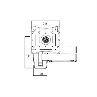 Roline  LCD/TV-Wandhalterung, Extralang, 5 Drehpunkte 