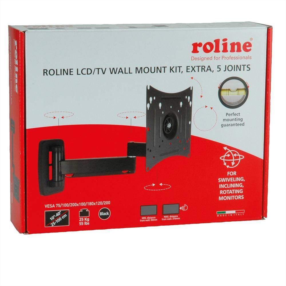 Roline  LCD/TV-Wandhalterung, Extralang, 5 Drehpunkte 