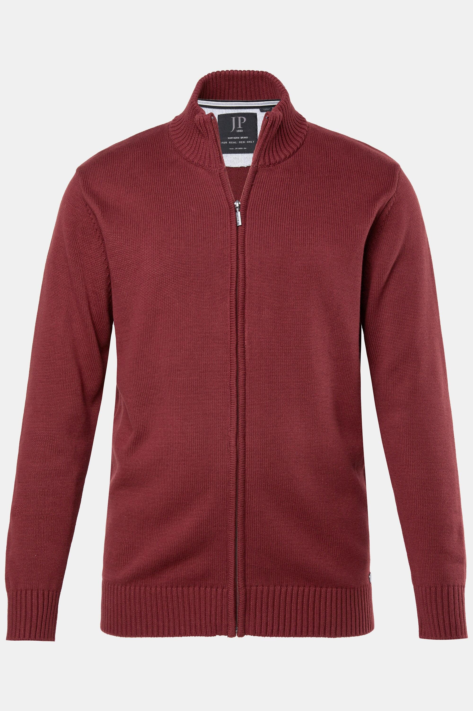 JP1880 Strickjacke Stehkragen Rippbündchen  