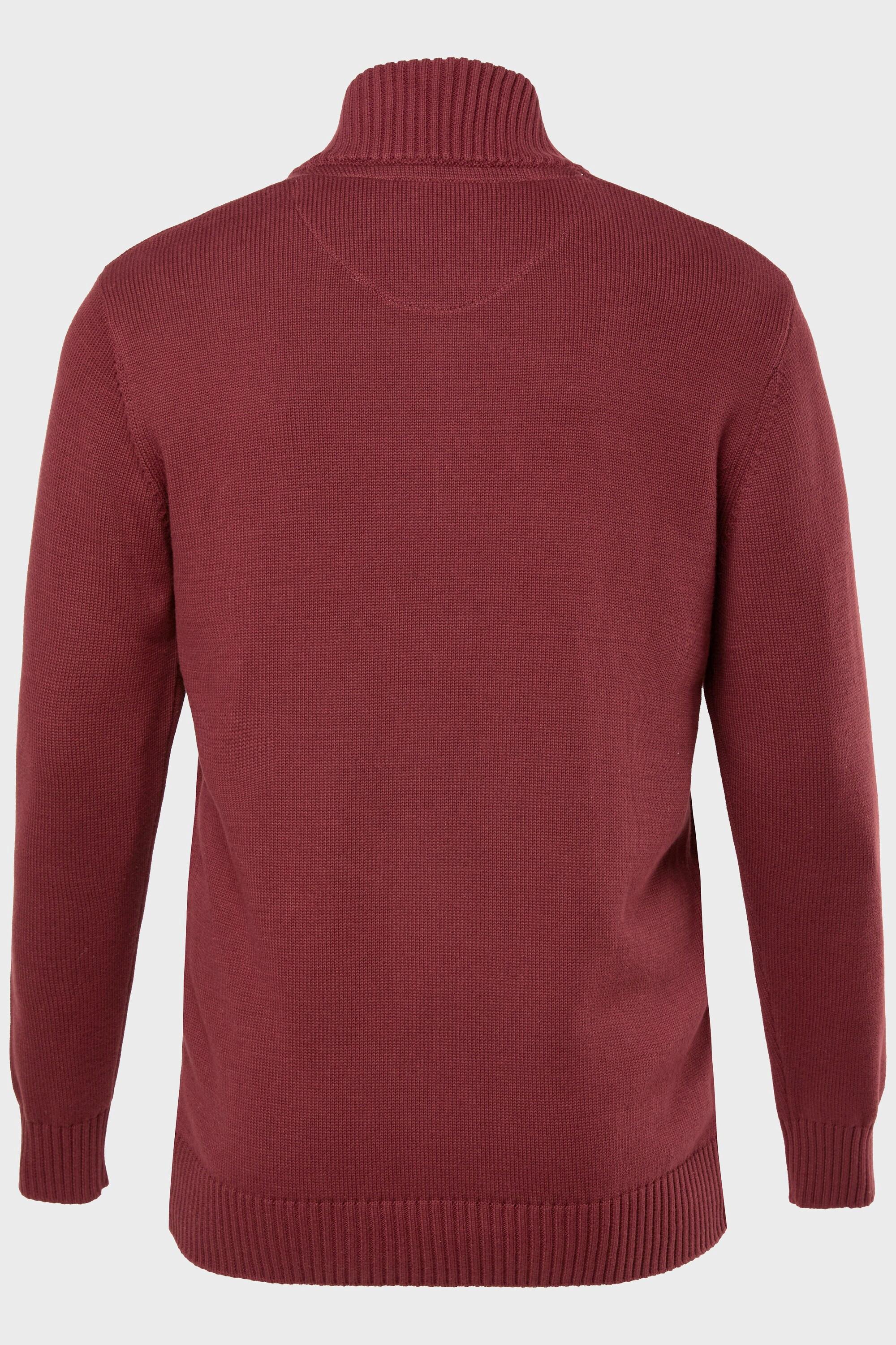 JP1880 Strickjacke Stehkragen Rippbündchen  