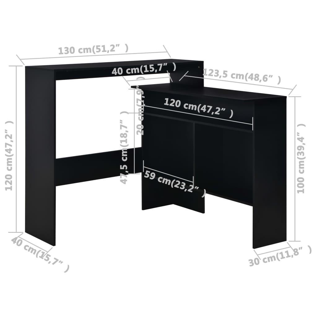 VidaXL Table de bar bois d'ingénierie  