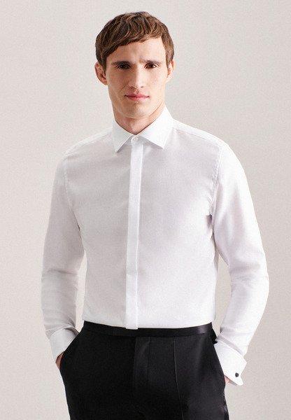 Seidensticker  Chemise de soirée Slim Fit Manche longue Uni 