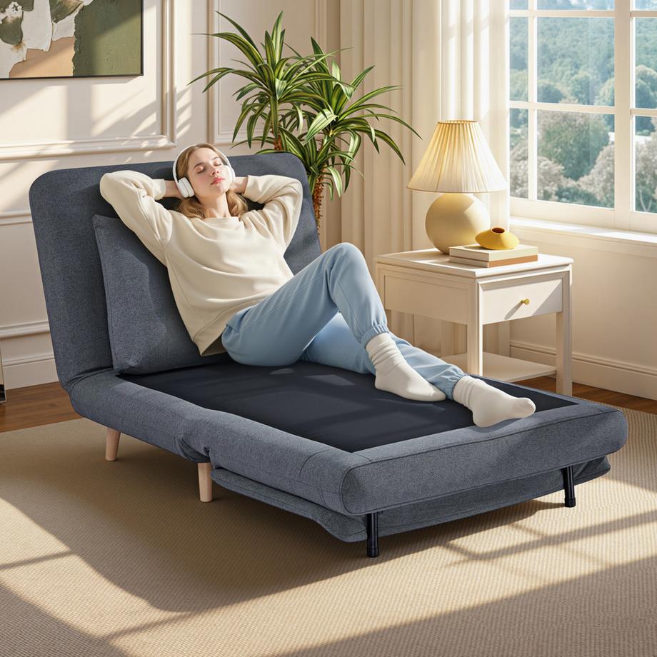 HOMCOM Fauteuil-lit  