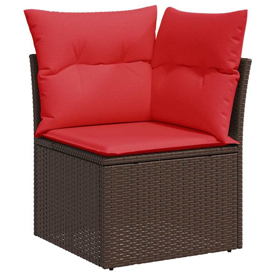 VidaXL set divano da giardino Polirattan  