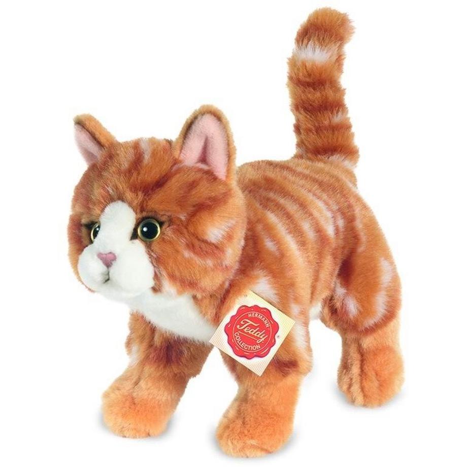 Hermann Teddy  Katze stehend rot getigert (20cm) 