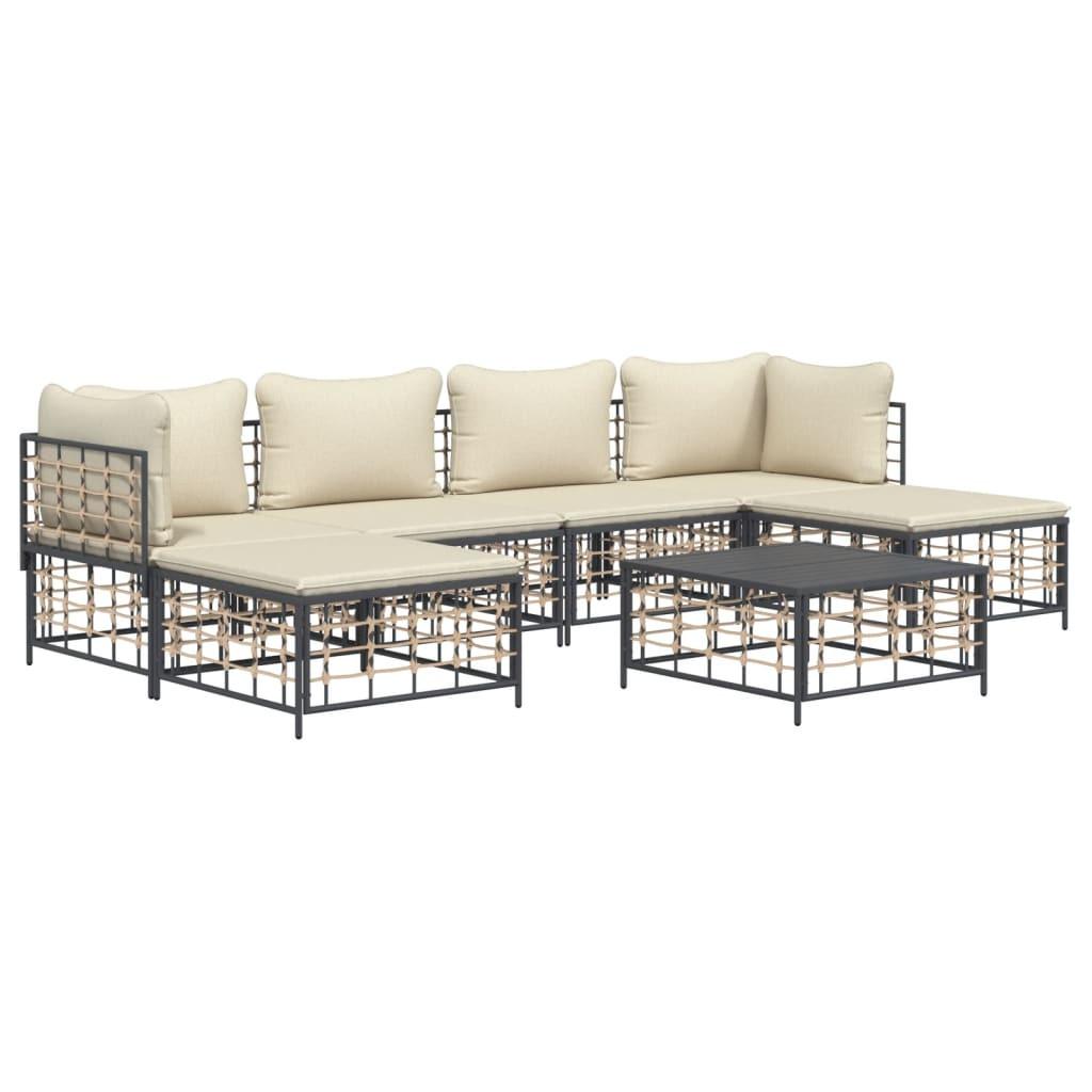 VidaXL Garten lounge set poly-rattan  