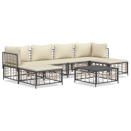 VidaXL Garten lounge set poly-rattan  