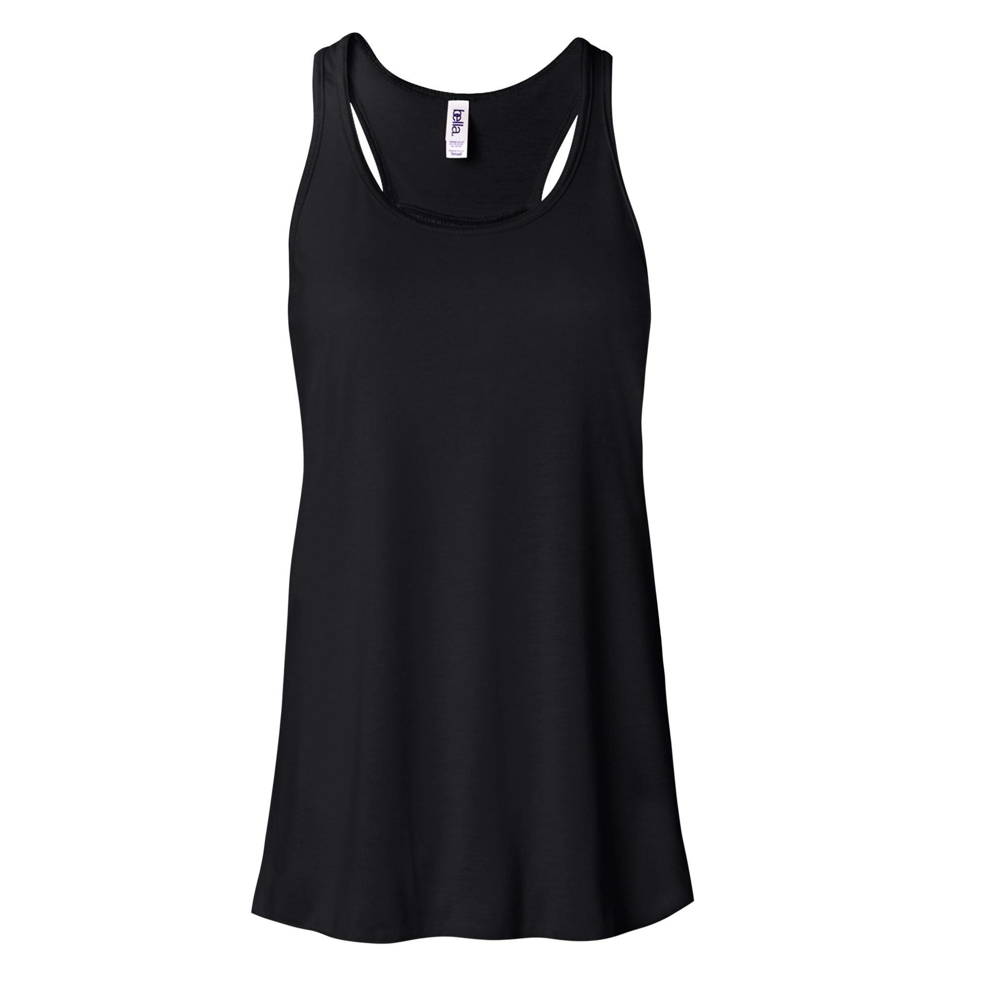 Image of Bella Flowy Racerback Tank Top Unisex Schwarz XL