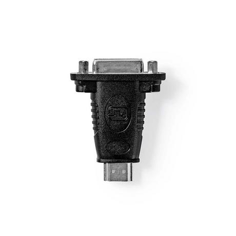 Nedis  Adattatore HDMI™ | Connettore HDMI™ | DVI-D 24+1-Pin femmina | Placcato oro | Dritto | ABS | Nero | 1 pz. | Scatola 