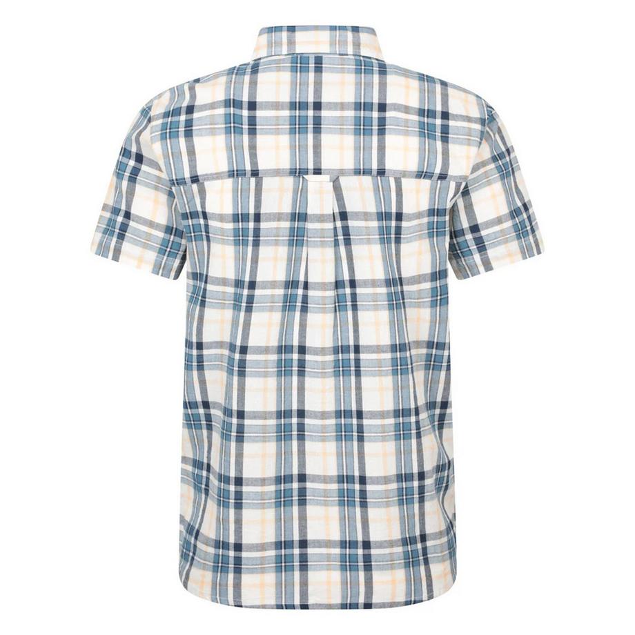 Mountain Warehouse Camicia a Maniche Corte Quadri Colletto Button Down  