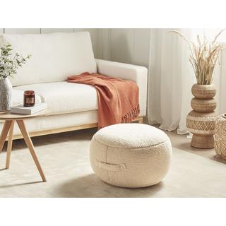 Beliani Pouf en Bouclé Moderne ADLANA  