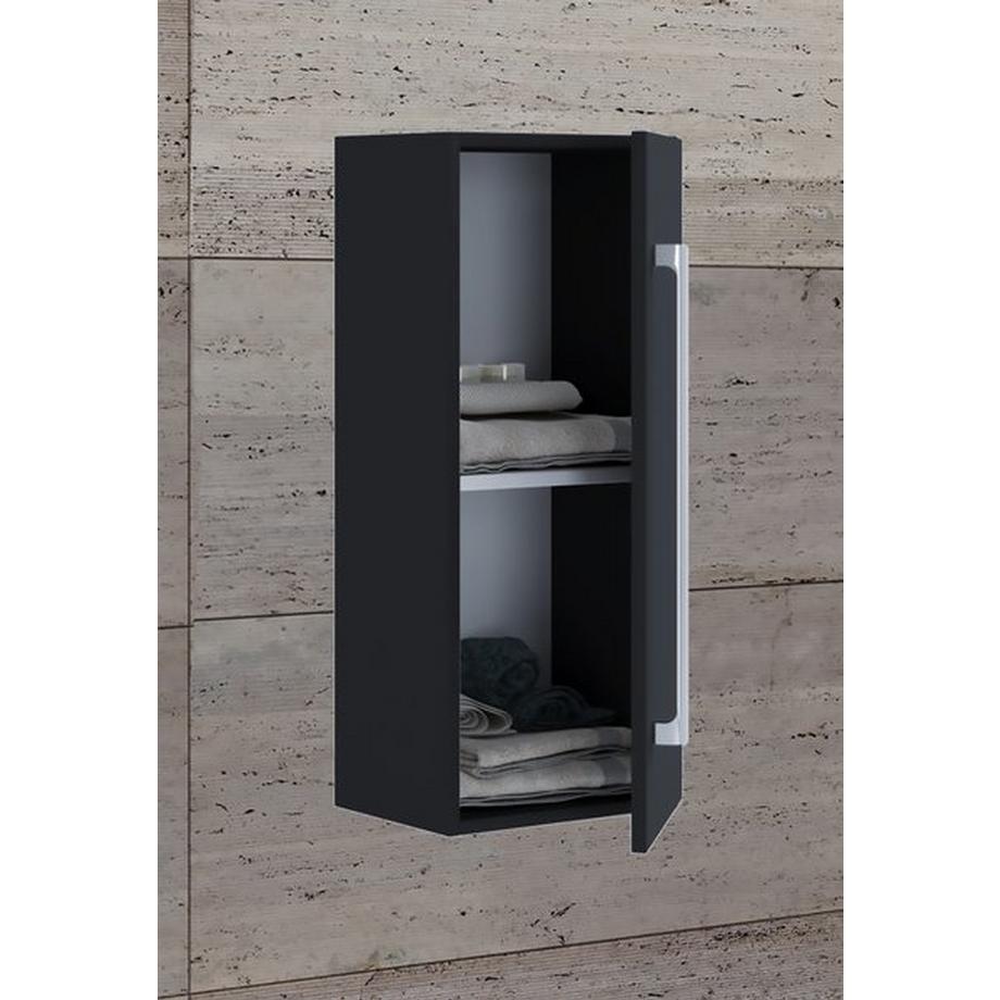 VCM Holz Holz Wandregal | Midischrank | Maße: H. 75 x B. 33 x T. 22 cm |  1 hohe Tür - Badinos D  