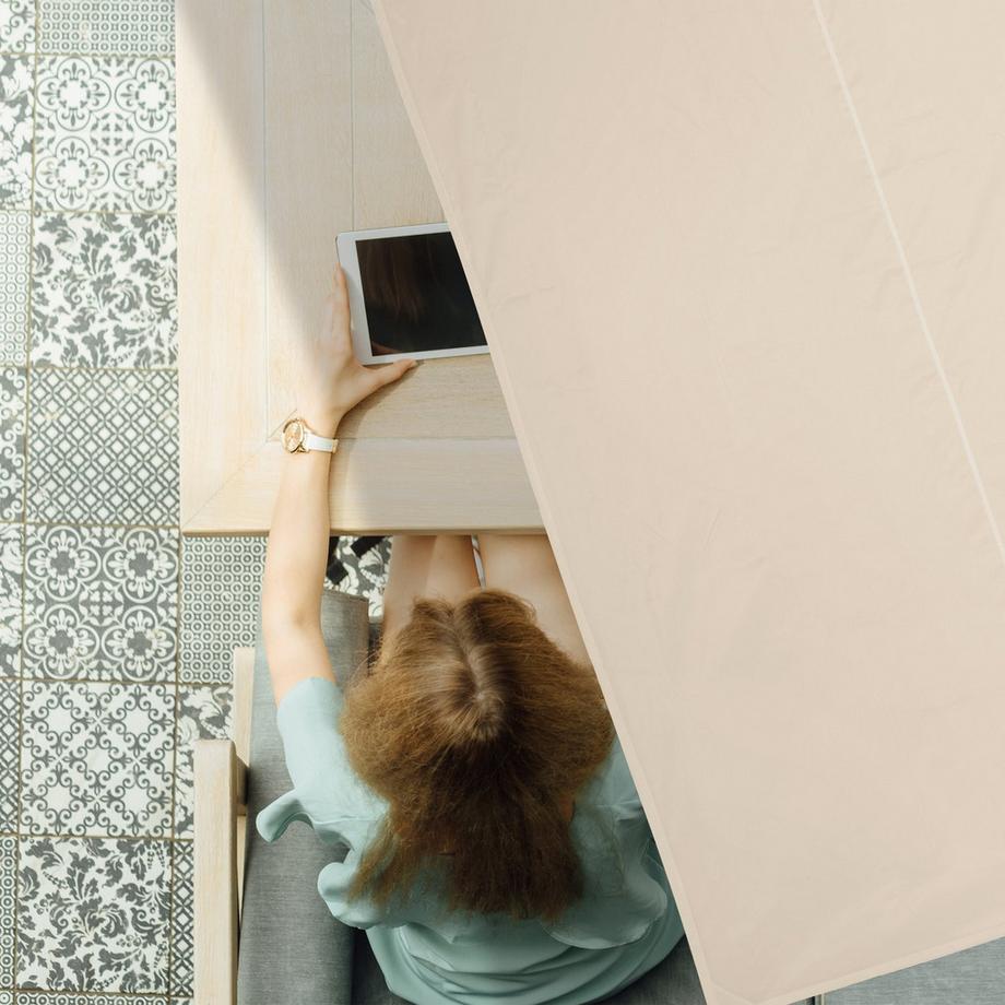 Northix Rechteckiges Terrassen-Sonnensegel  